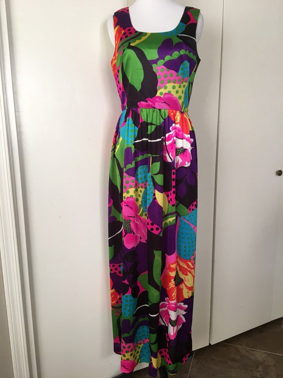 floral jersey maxi dress