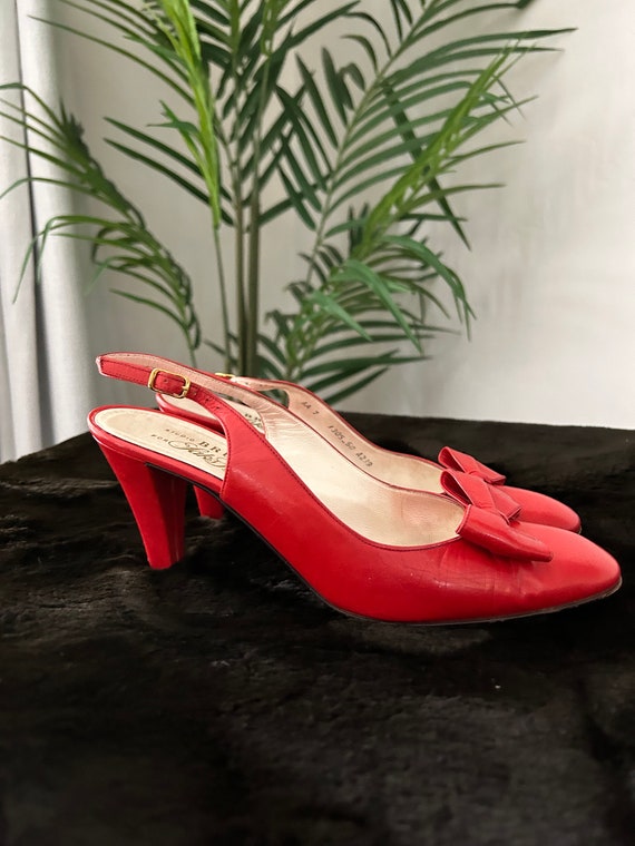 Bruno Magli Red Bow High Heel Pumps