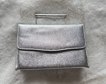 Vintage 60’s Silver Box Handbag