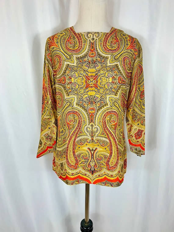 Vintage 60's Vera Neumann Silk Blouse