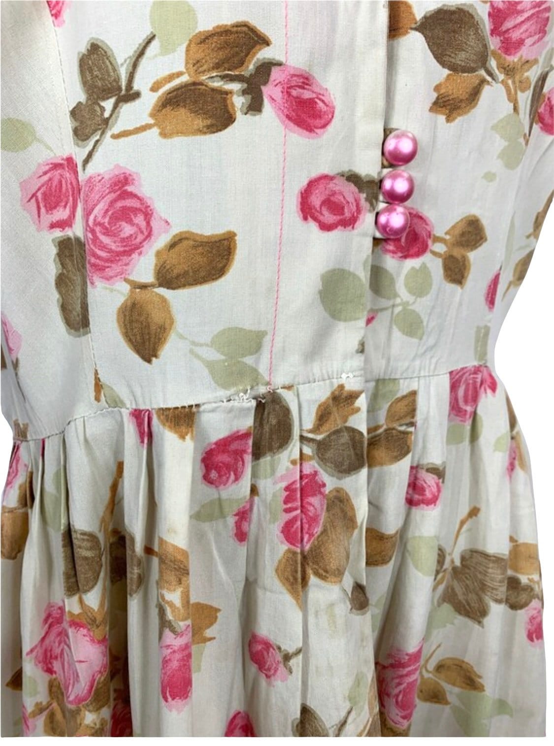 Rose Print Fit and Flare Sundress
