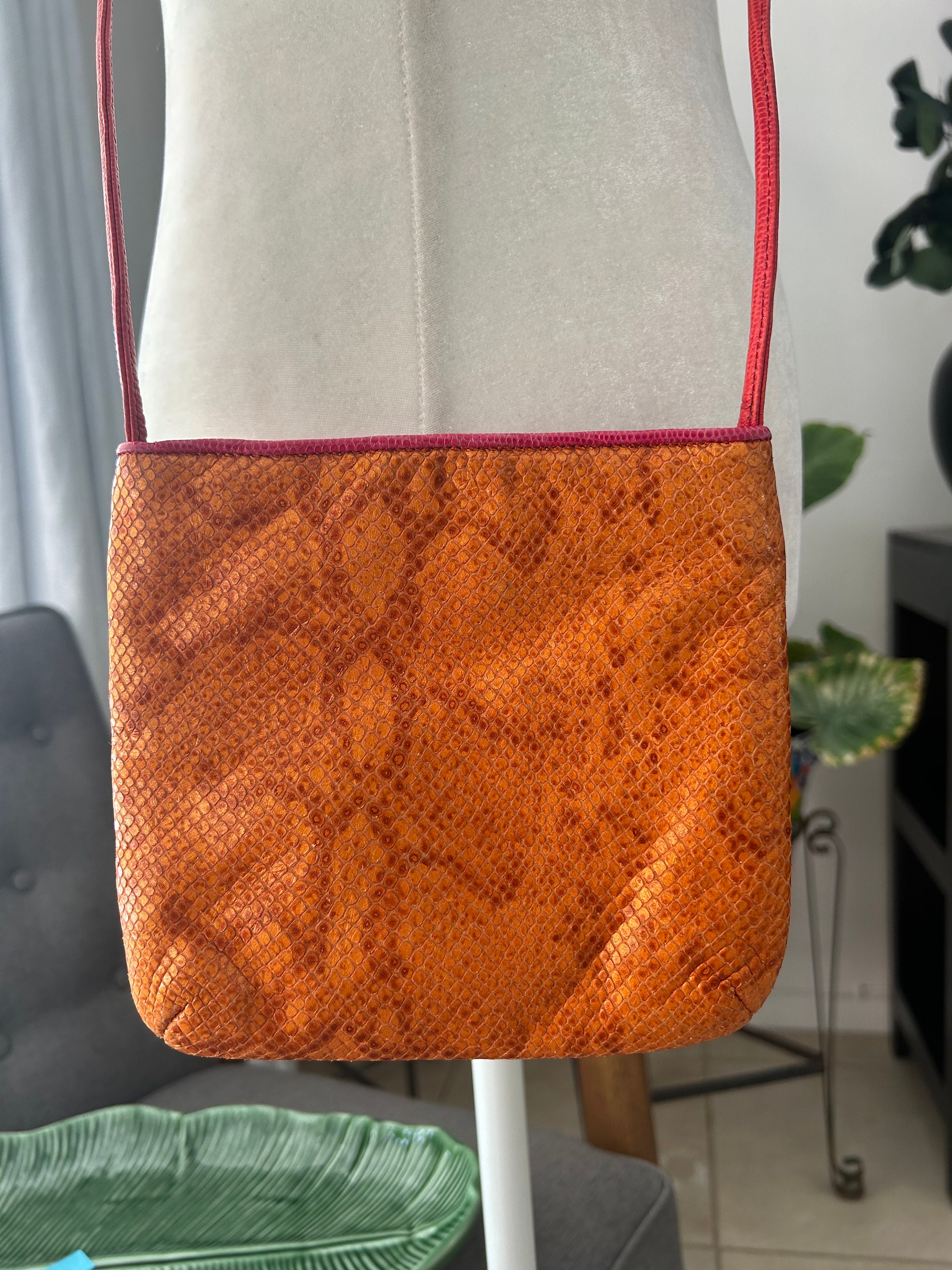 90's Colorful Snake Crossbody Bag - Etsy