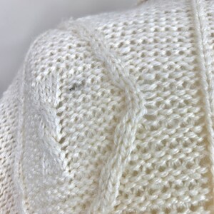Vintage Irish Fisherman Style Cream Cardigan image 6