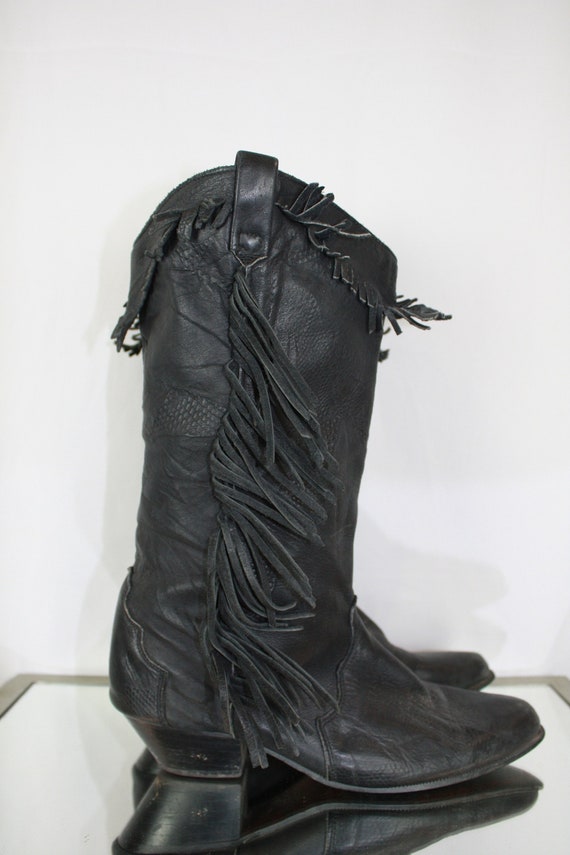 dingo fringed cowgirl boots