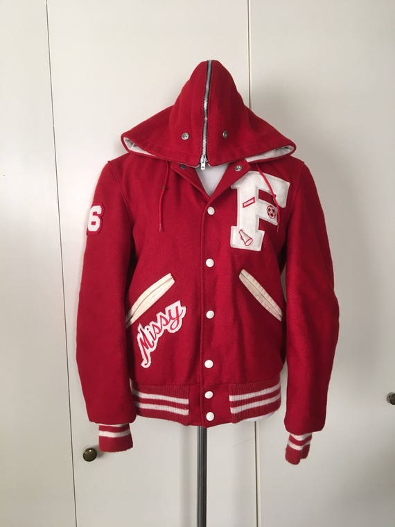 Vintage Red Letterman Jacket