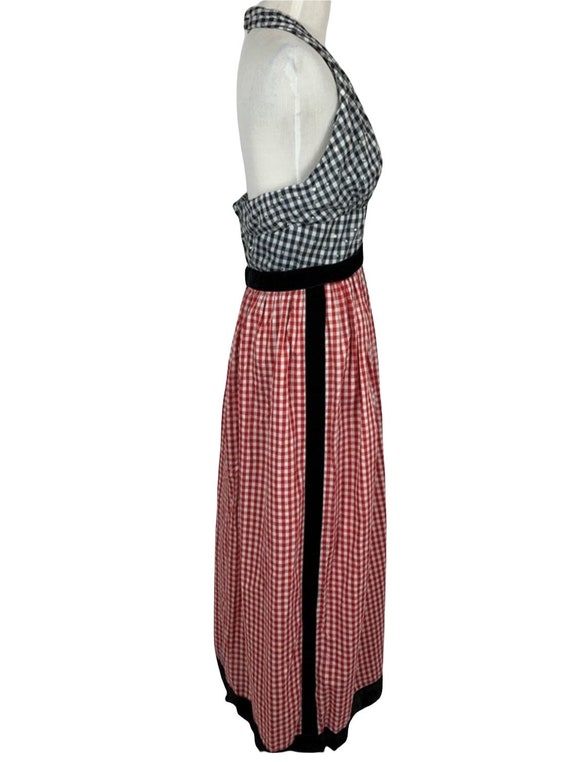 Gingham Halter Maxi Dress - image 3