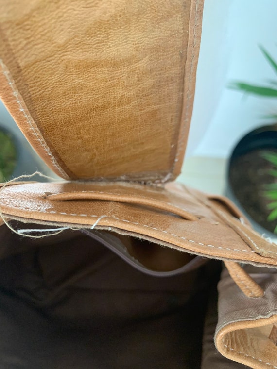Leather Drawstring Shoulder Bag - image 5