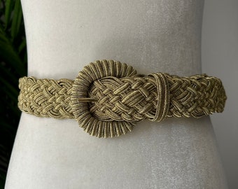 Gold Mesh Braided Belt