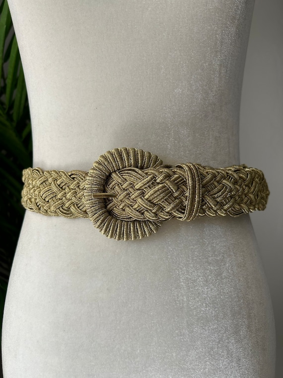 Gold Mesh Braided Belt