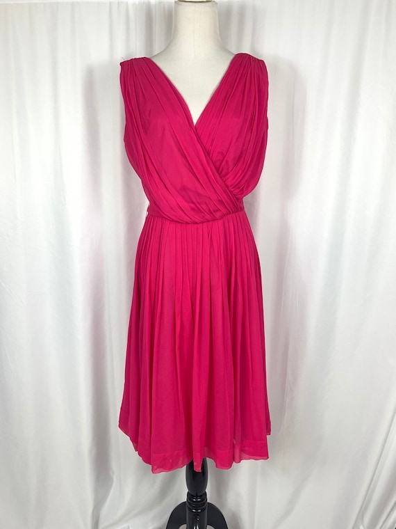 Vintage Lilli Diamond Fuchsia Fit and Flare Party