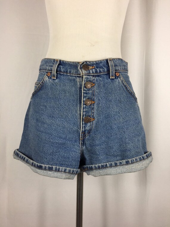 levis high waisted button fly