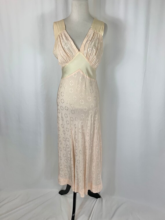 Vintage 1940’s Rayon and Silk Pink Nightgown.