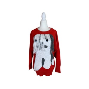 60&#39;s Sheepdog Novelty Pullover Sweater