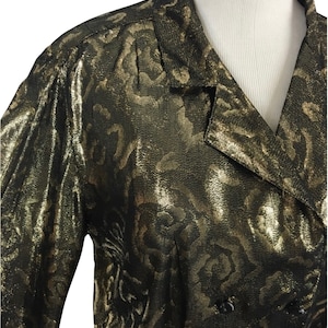 Christian Dior Gold Lamé Blouse