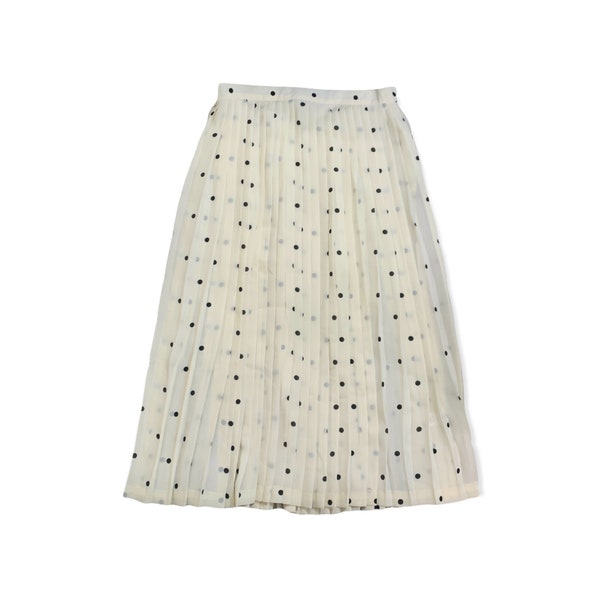 Vintage High Waist Polka Dot Print Skirt