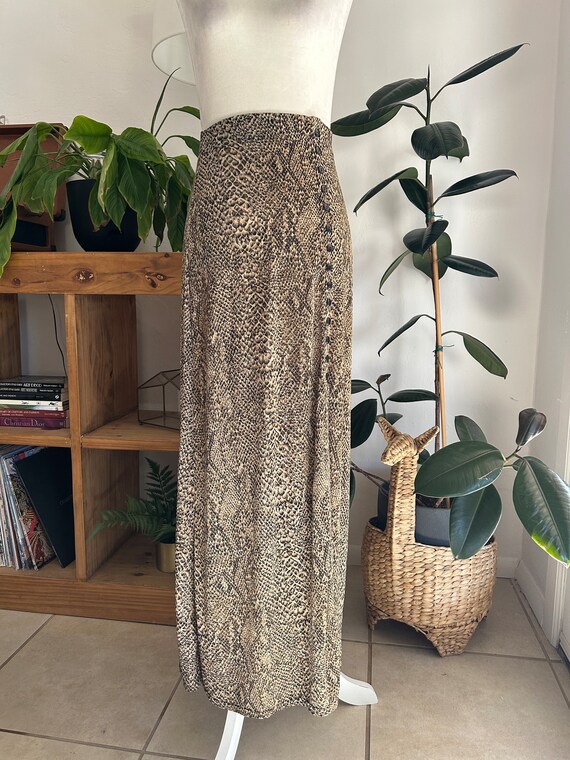 Snake maxi skirt clearance