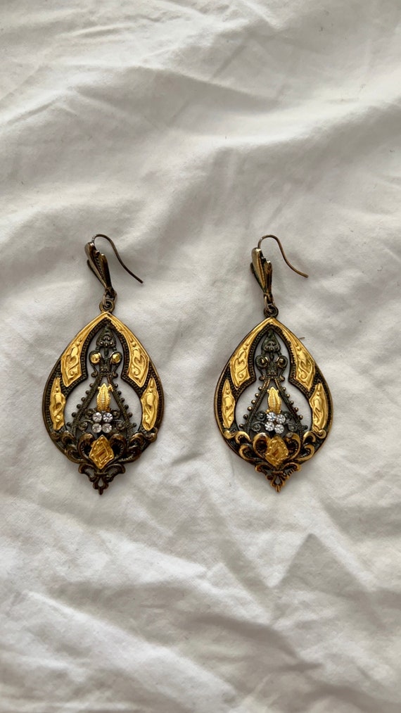 Vintage Ornate Statement Earrings