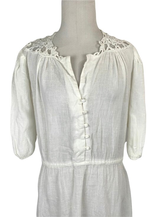 Vintage Indian Gauzy Cotton Dress - image 4