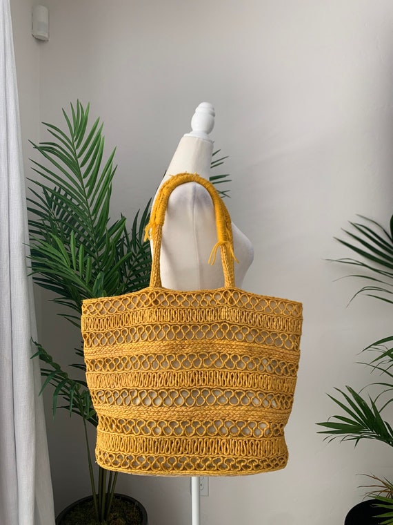 Vintage 70’s Straw Tote Bag - image 1