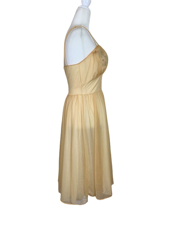 60's Gold Pin-up Nightgown - image 3