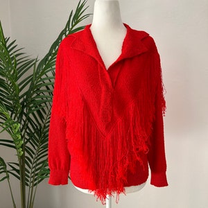 Vintage Western Fringe Sweater