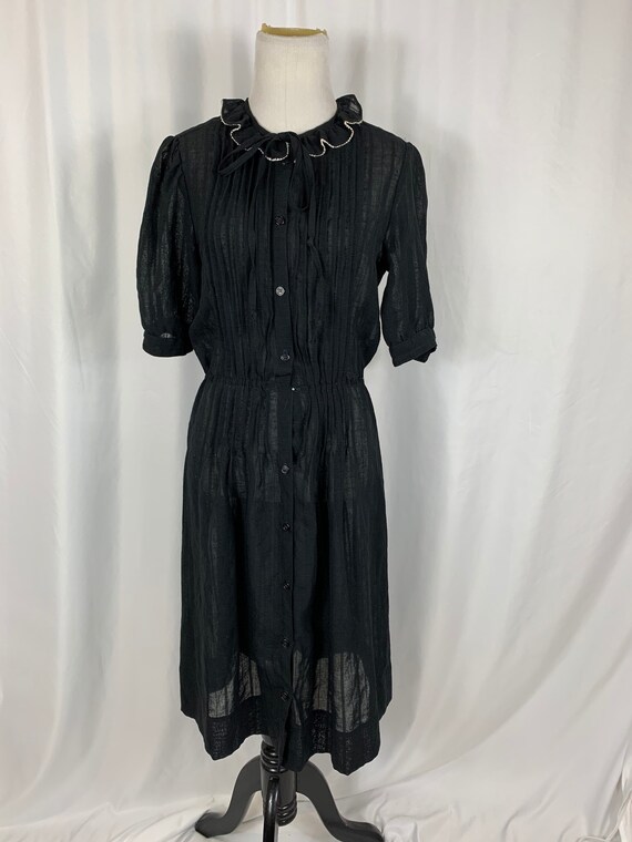 Vintage Black Ruffled Lolita Dress