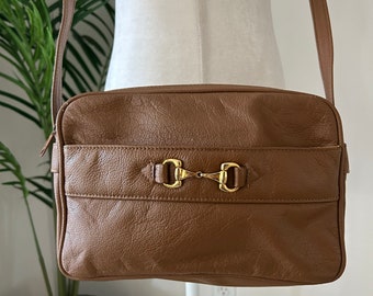 Brown Leather Crossbody Bag