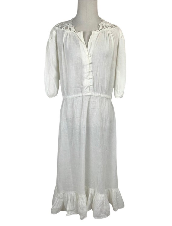 Vintage Indian Gauzy Cotton Dress - image 3