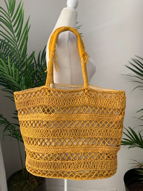 Vintage 70’s Straw Tote Bag - image 2