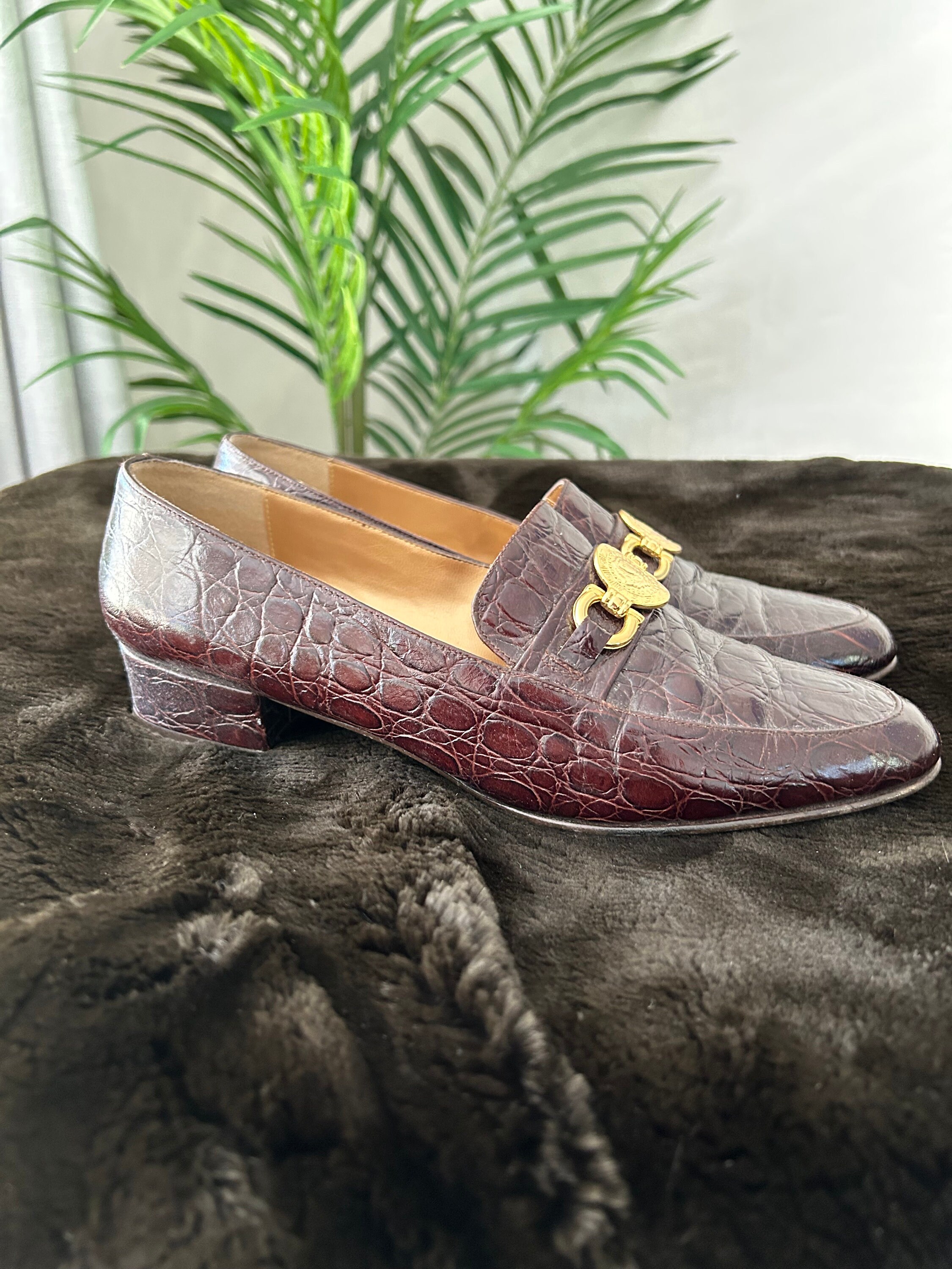 Printed Party Wear Louis Vuitton Brown Faux Leather Men's Loafers Shoes,  Loafer Shoe