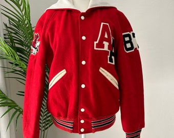 Red Letterman Jacket