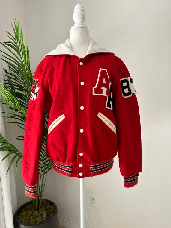 Red Letterman Jacket