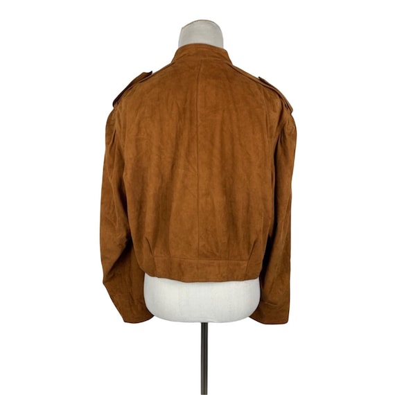 Vintage Rare 70's GUCCI Cropped Suede Jacket 42 - image 5