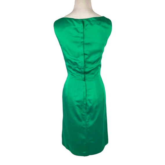 Vintage Emerald Green Silk Wriggle Dress - image 4