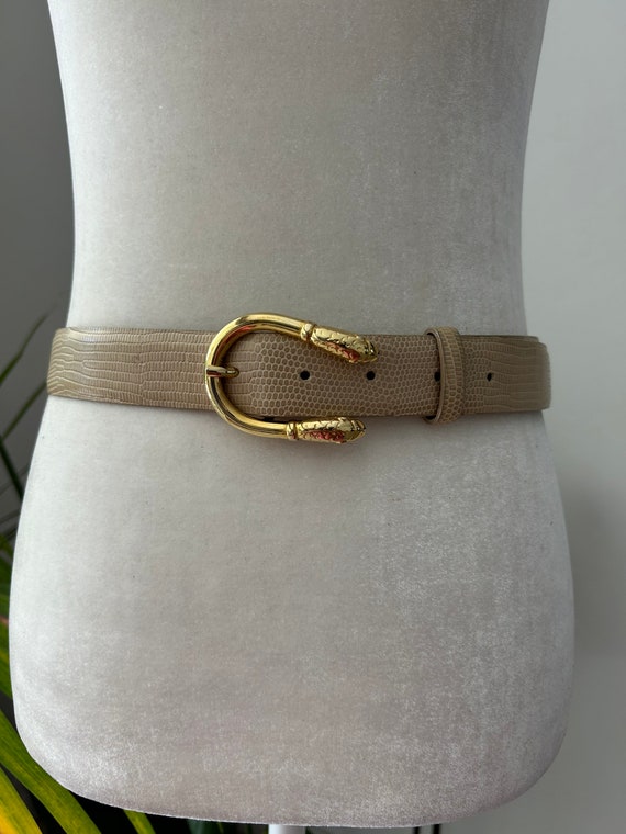 coach lizard skin belt Gem