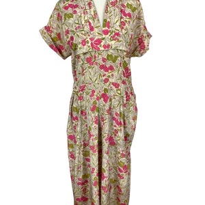 40s Floral Rayon Dress image 3