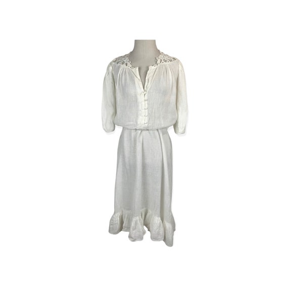 Vintage Indian Gauzy Cotton Dress - image 1