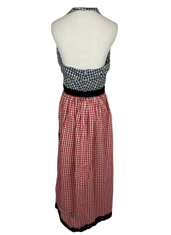 Gingham Halter Maxi Dress - image 4