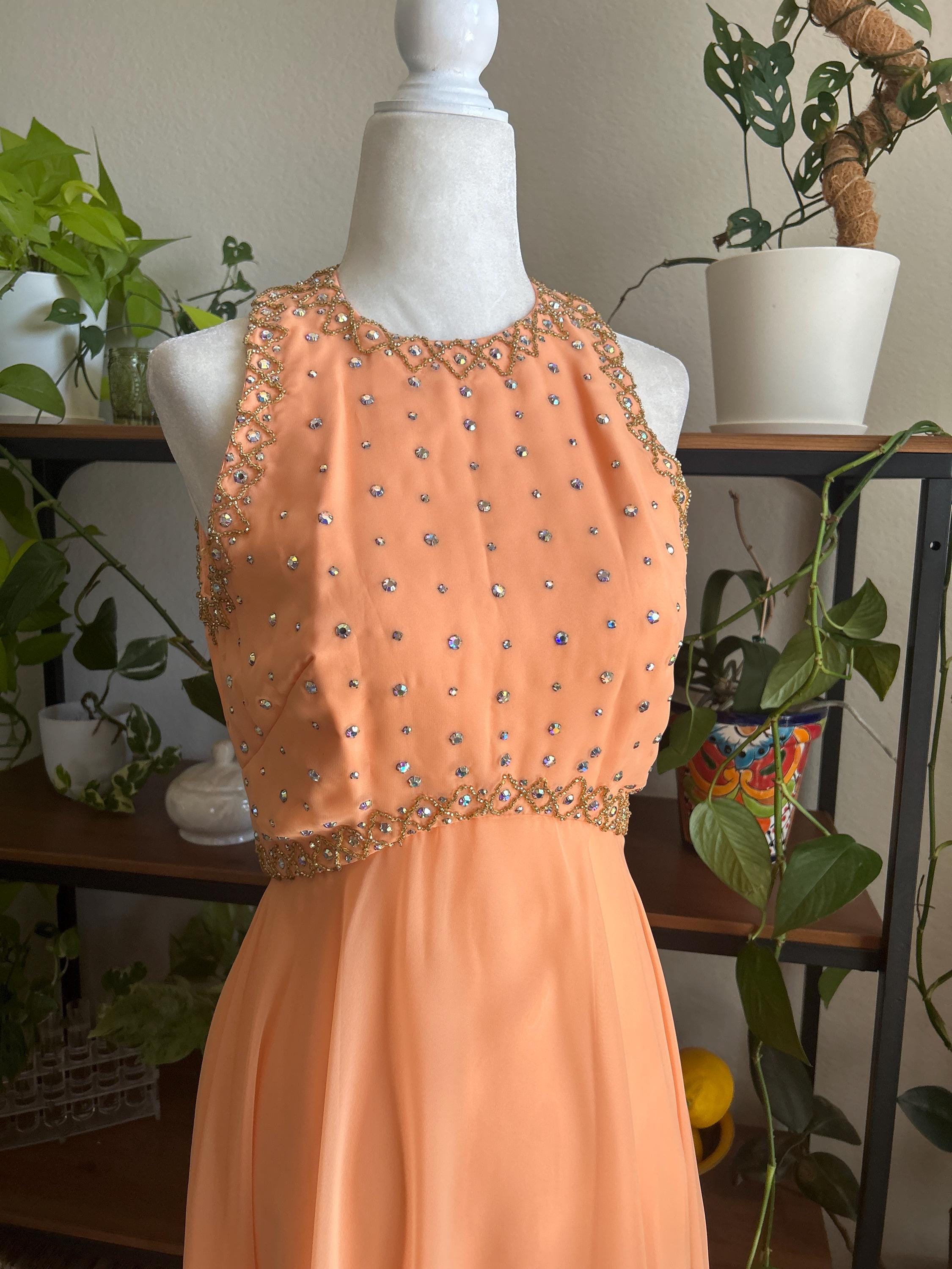 Tangerine Bridesmaid Dresses - Etsy