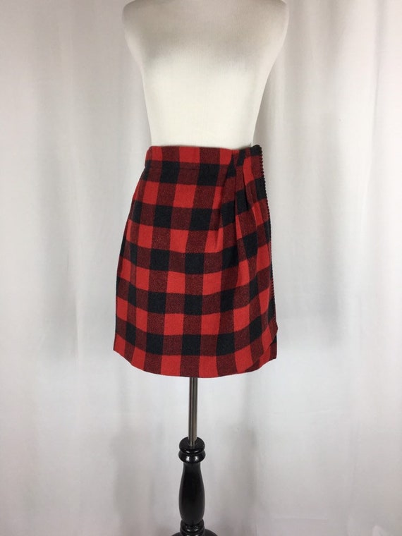red tartan mini kilt