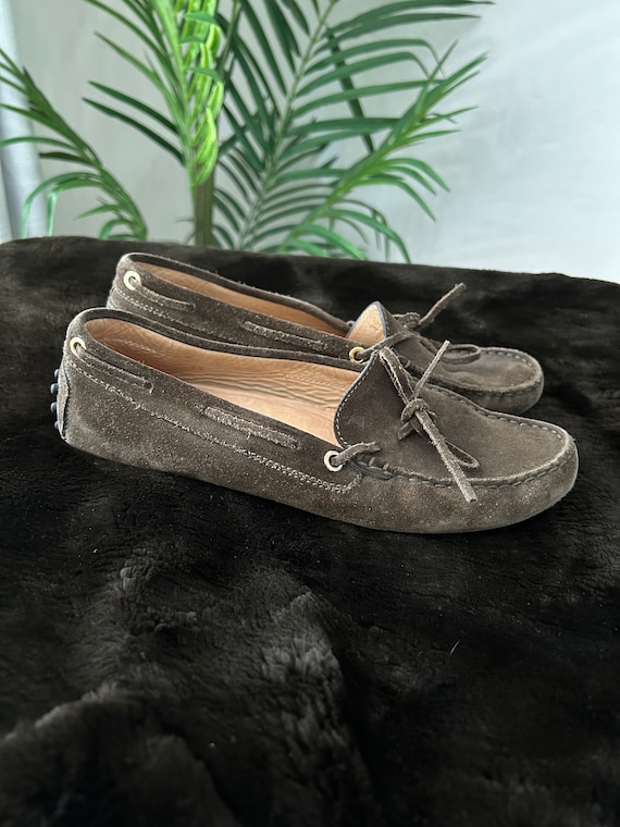 Tod's Brown Suede Driving Moccasins 39