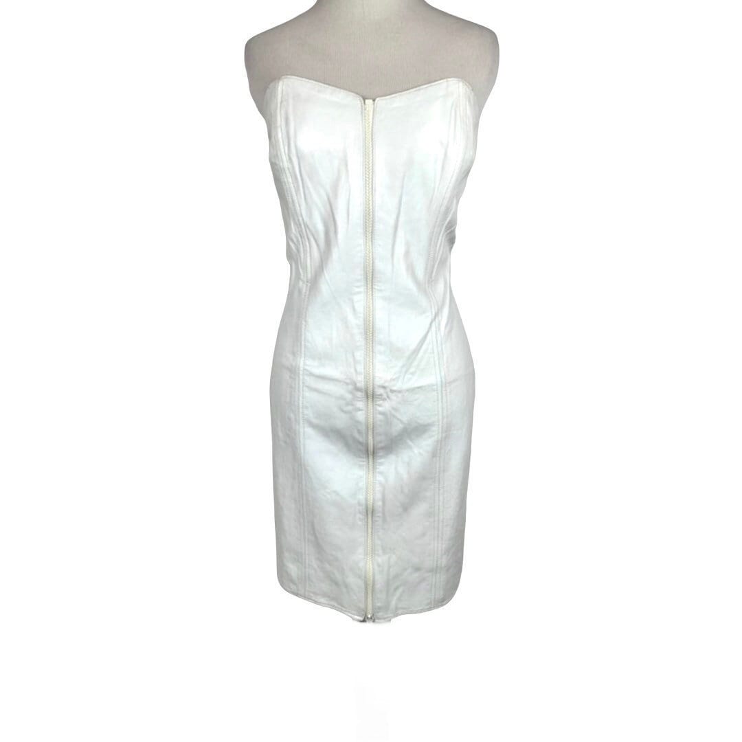 square neck linen dress Square Neck Puff Sleeve Linen Midi Dress main image 1