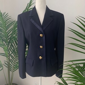 Aquascutum Navy Blue Suit Blazer