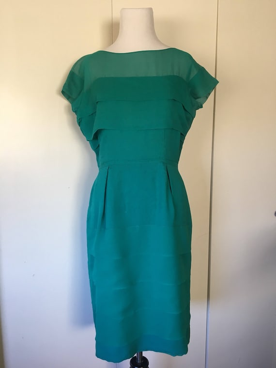 emerald silk gown