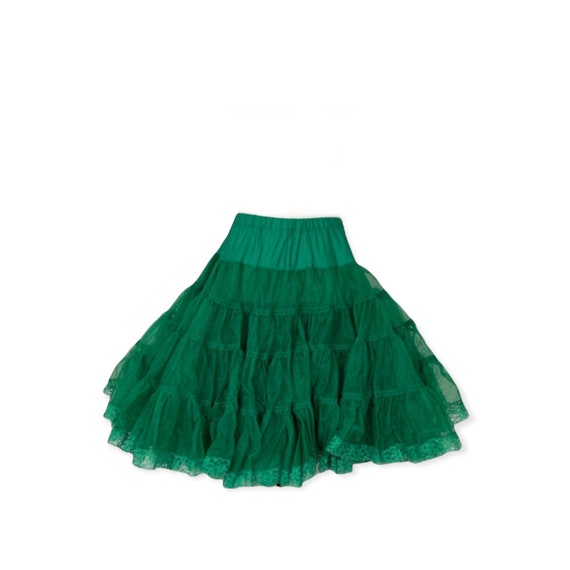 Vintage Emerald Green Tulle Circle Skirt - image 2