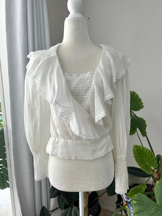 Dream Cotton Gauze Desmond Top - White