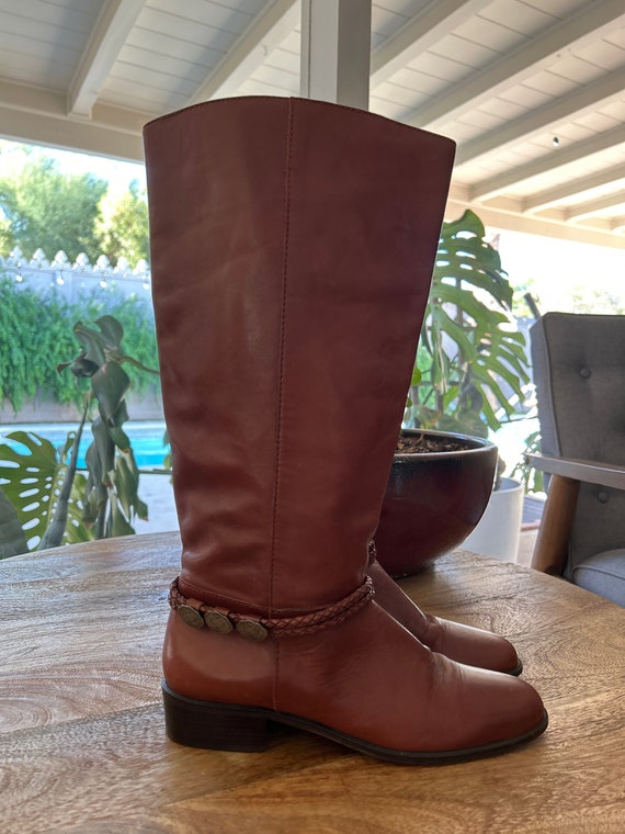 Brown Leather Riding Boots