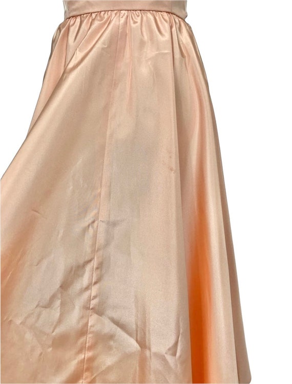 Vintage 70’s Peach Cocktail Dress - image 5