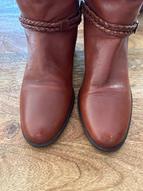 Brown Leather Riding Boots - image 4