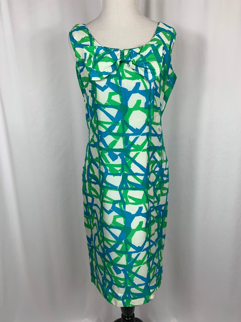 Vintage 60/'s Silk Shift Dress